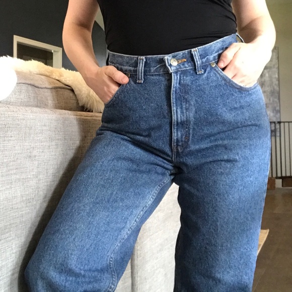 Vintage Denim - Retro/ vintage Lee high waisted cotton mom jeans